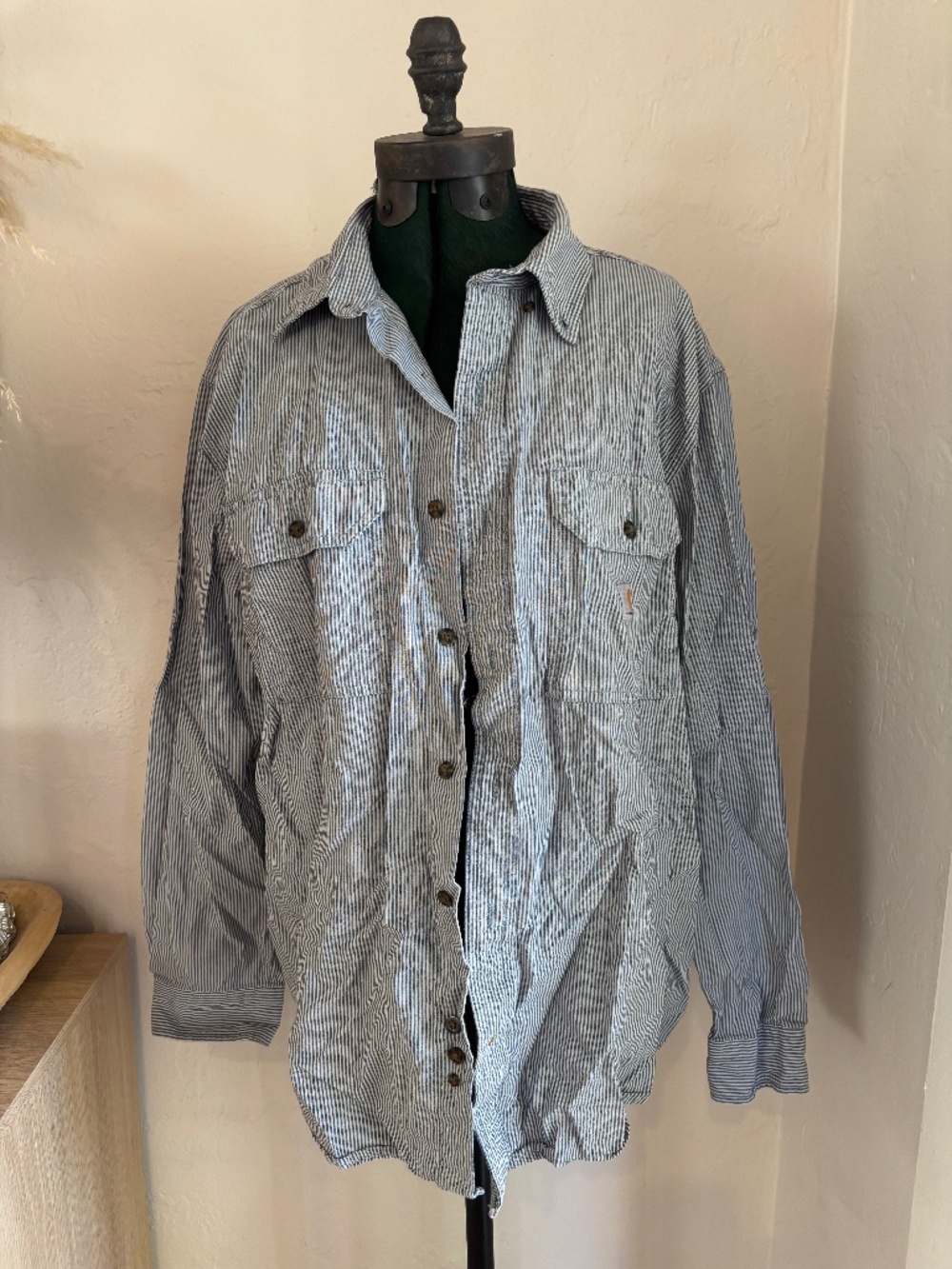 Carhartt long sleeve stripped shirt